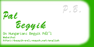 pal begyik business card